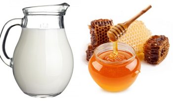 Sữa tươi không đường và mật ong giúp cải thiện làn da khô, bong tróc, kích thích trắng sáng